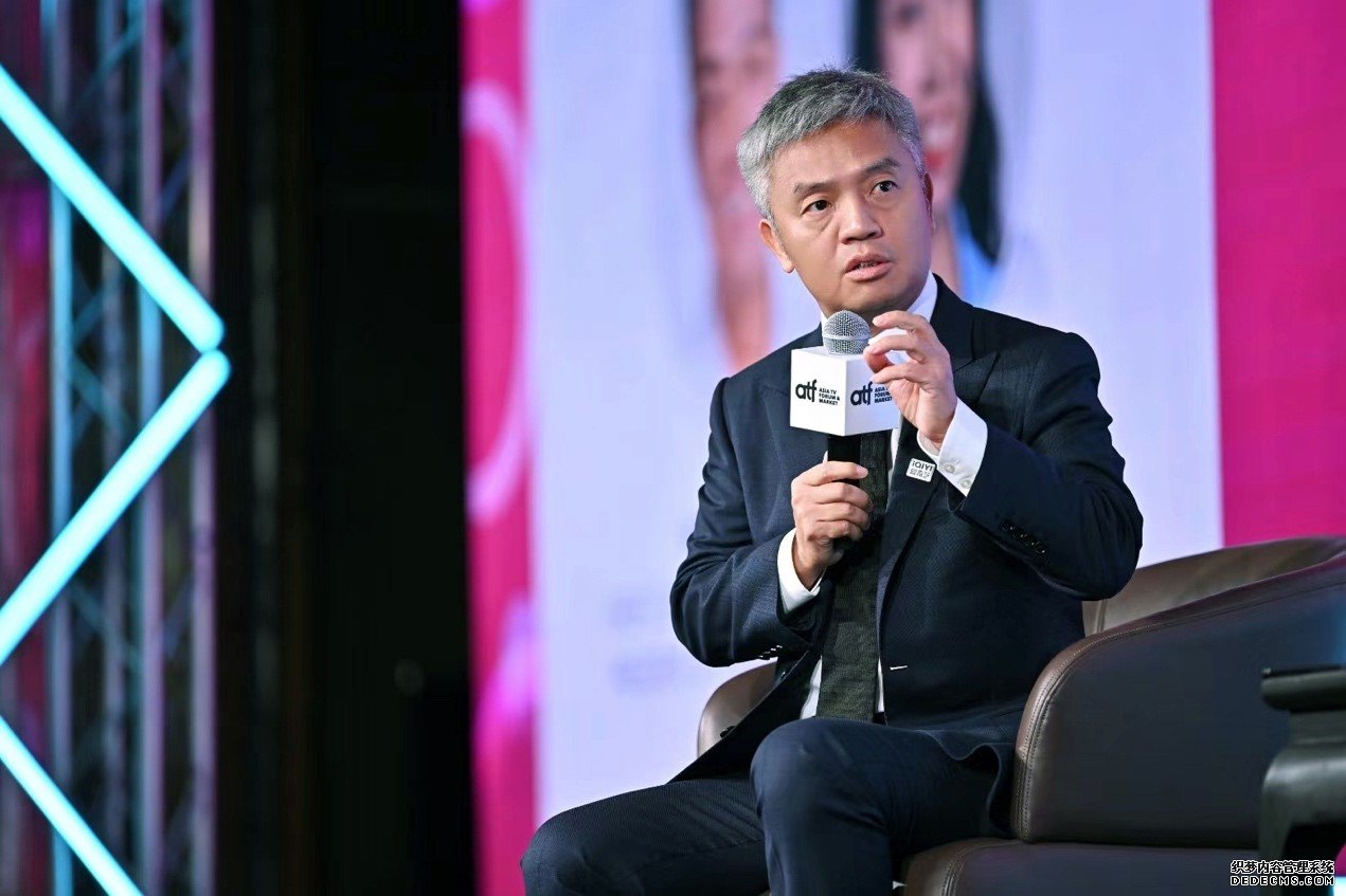 爱奇艺首席内容官王晓晖出席“中国流媒体的未来”主题对谈活动。（受访者供图）