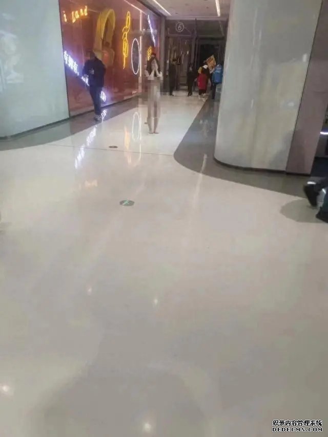 一女子一丝不挂现身武汉一商场。（图片来自网络）